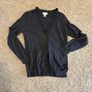 Ann Taylor Loft Ruffle Cardigan
